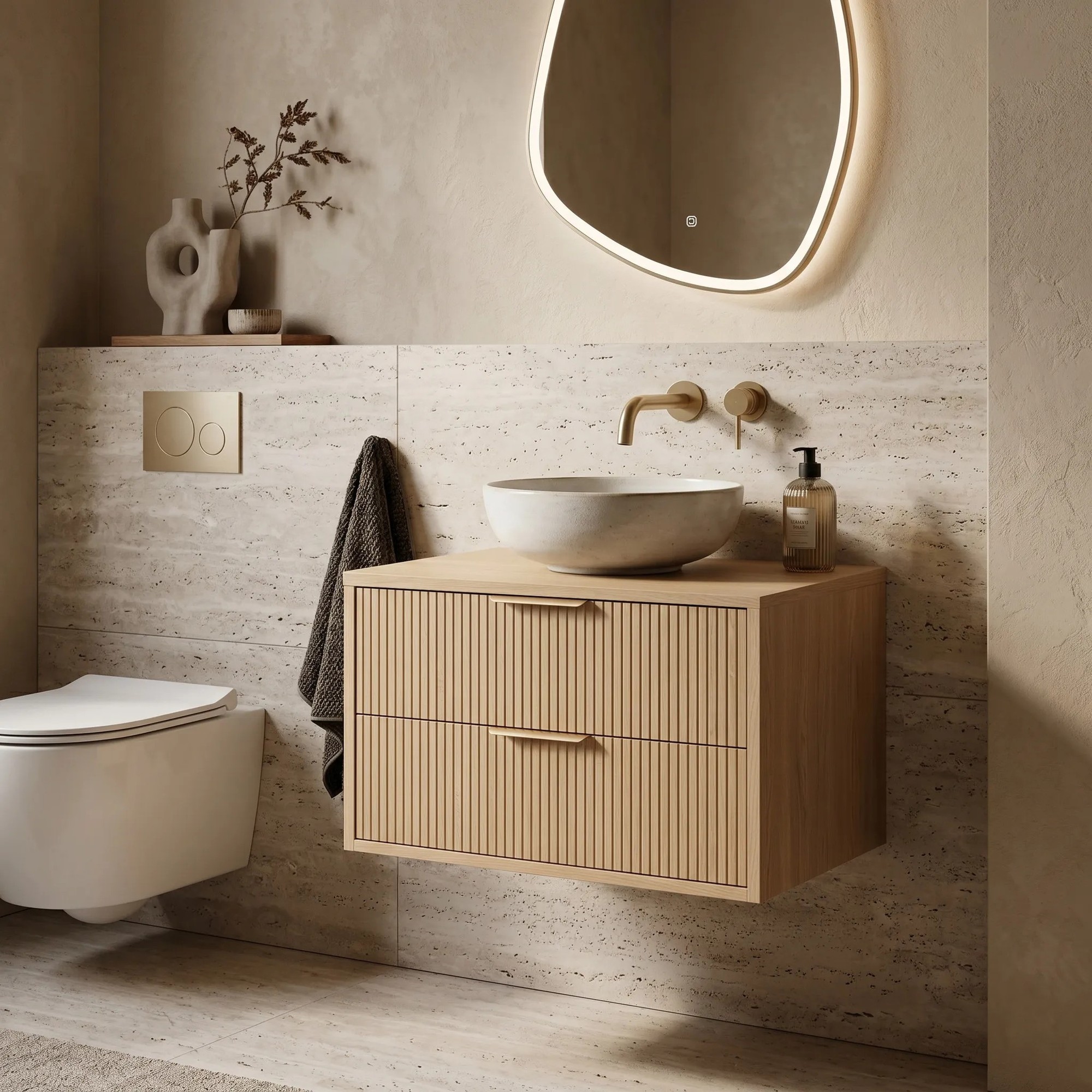 Valamukapp Rea Mono 80cm Beige 3