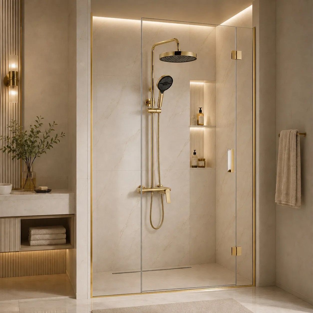 Kultainen Suihkusetti Rea Vision Gold 5