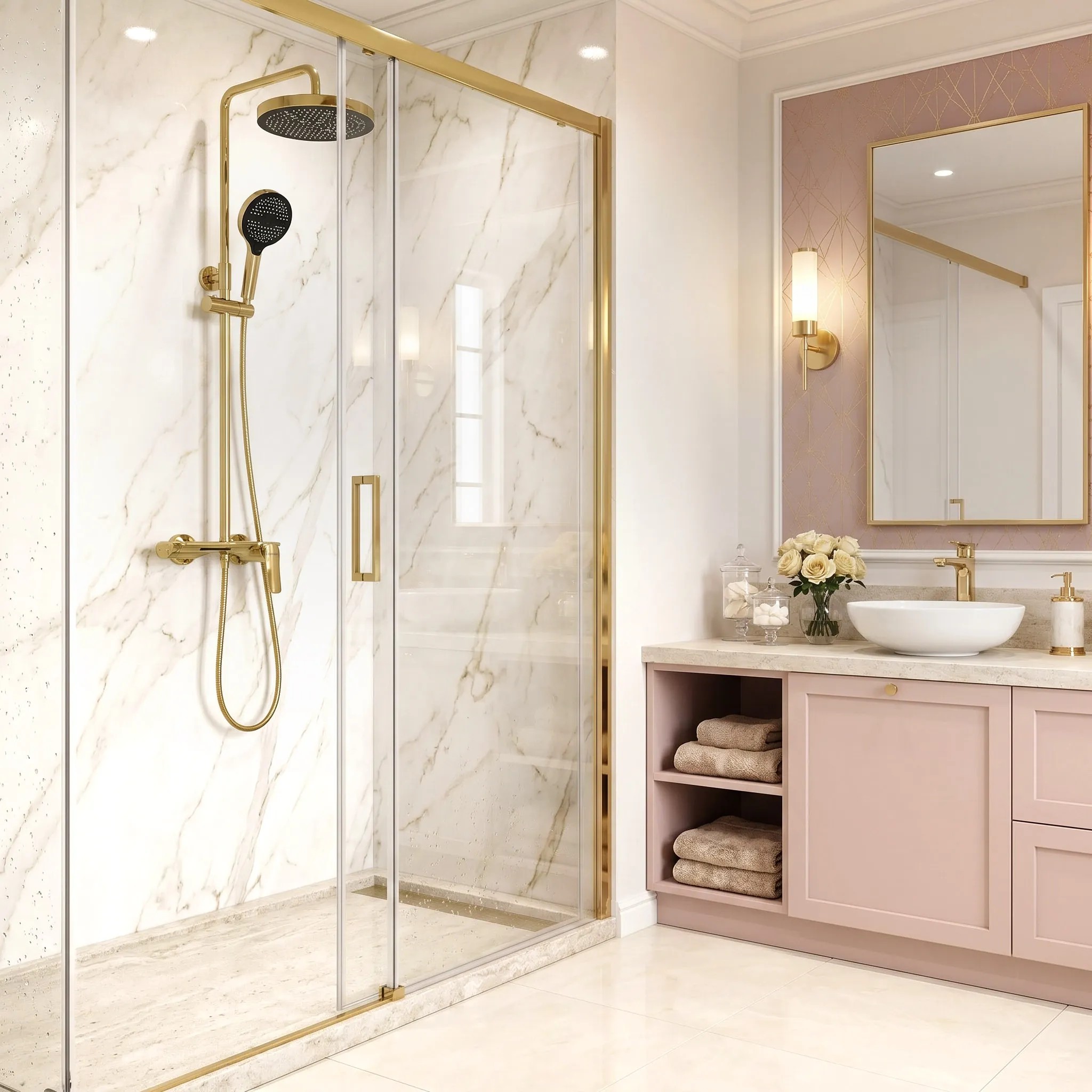 Kultainen Suihkusetti Rea Vision Gold 7