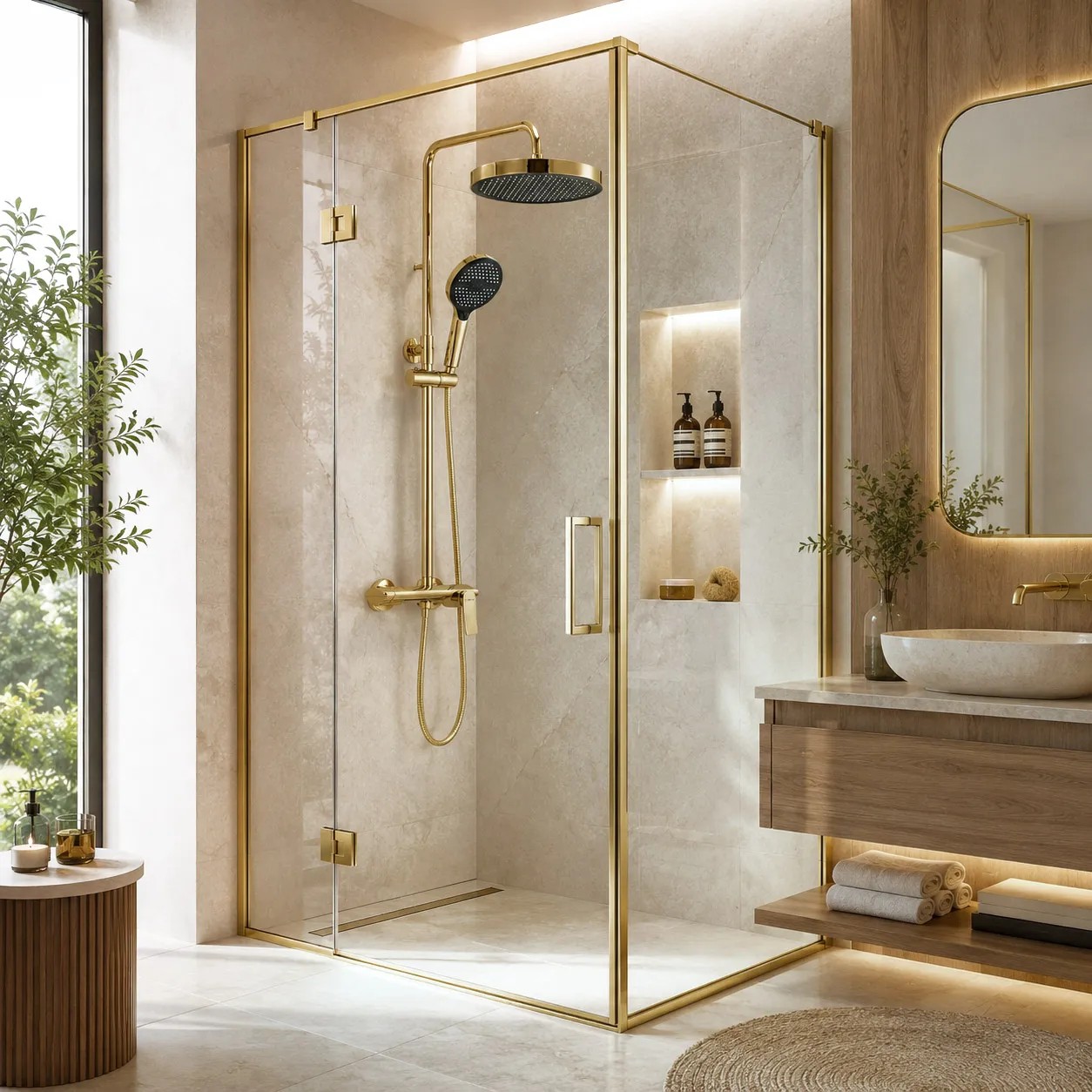 Kultainen Suihkusetti Rea Vision Gold 9