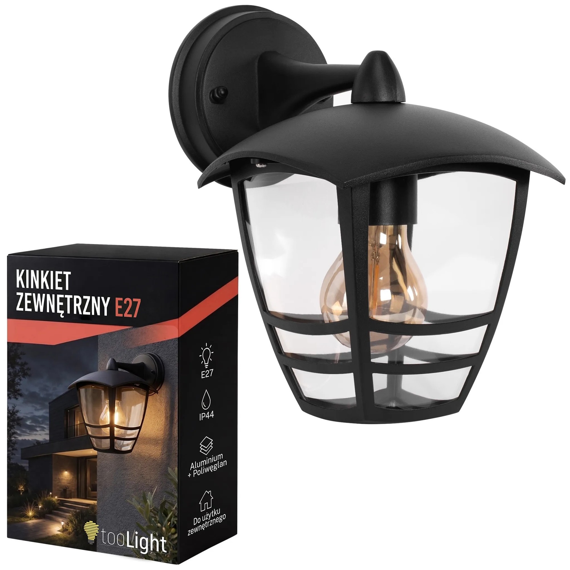 Julkisivuseinävalaisin Jnh037-1g Black 1